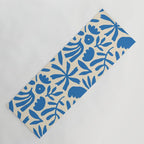 Organic nature flower shape art pattern Yoga Mat Gallery Image 1