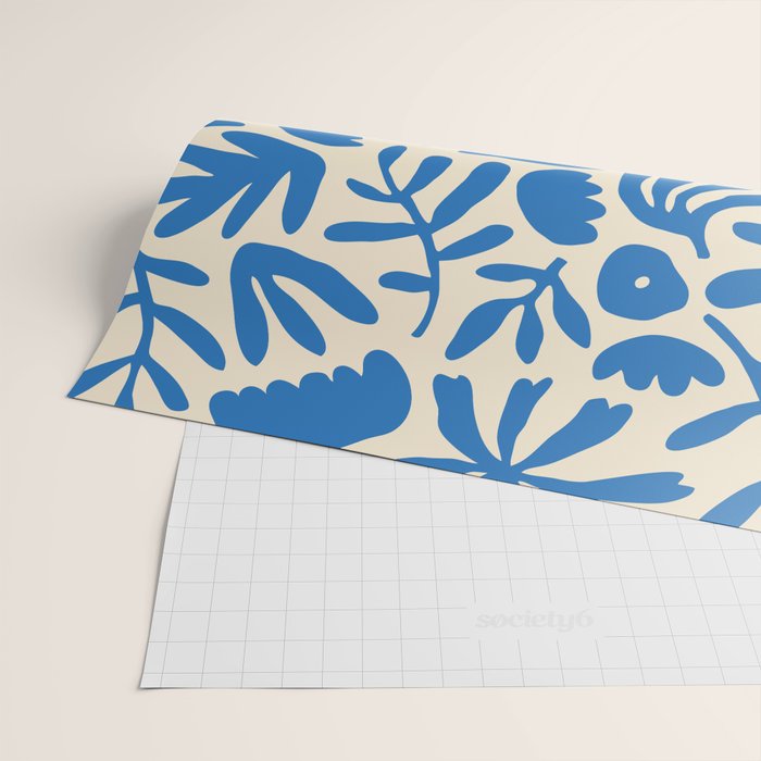 Organic nature flower shape art pattern Wrapping Paper Gallery Image 2