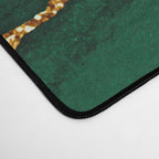 Abstract Green And Gold Emerald Marble Landscape  Desk Mat Gallery Image 4