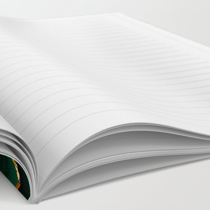 Abstract Green And Gold Emerald Marble Landscape  Notebook Gallery Image 2