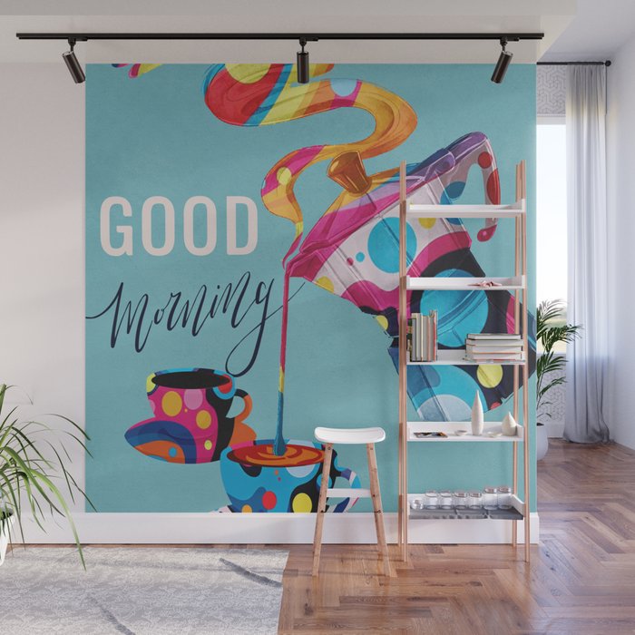 Coffee Time 1 Wall Mural Gallery Image 1