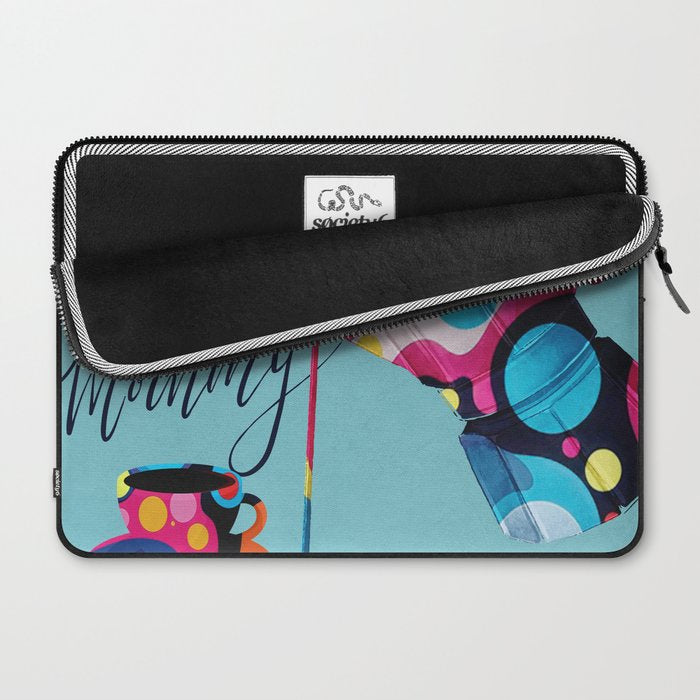Coffee Time 1 Laptop Sleeve Gallery Image 2