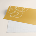 Monstera minimal - yellow Wrapping Paper Gallery Image 2
