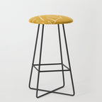 Monstera minimal - yellow Stool Gallery Image 1