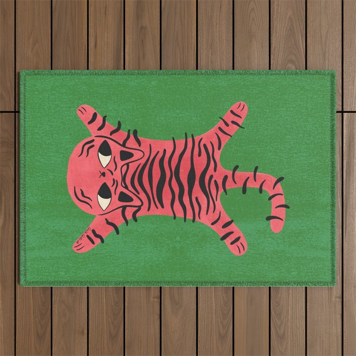 Silly Cat Rug Outdoor Rug Gallery Image 1