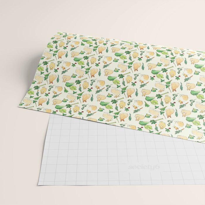 Veggies and bunnies Wrapping Paper Gallery Image 2