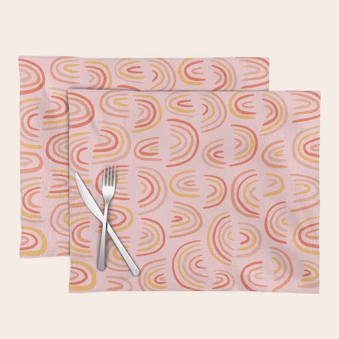 Rainbow Print Placemat Gallery Image 1