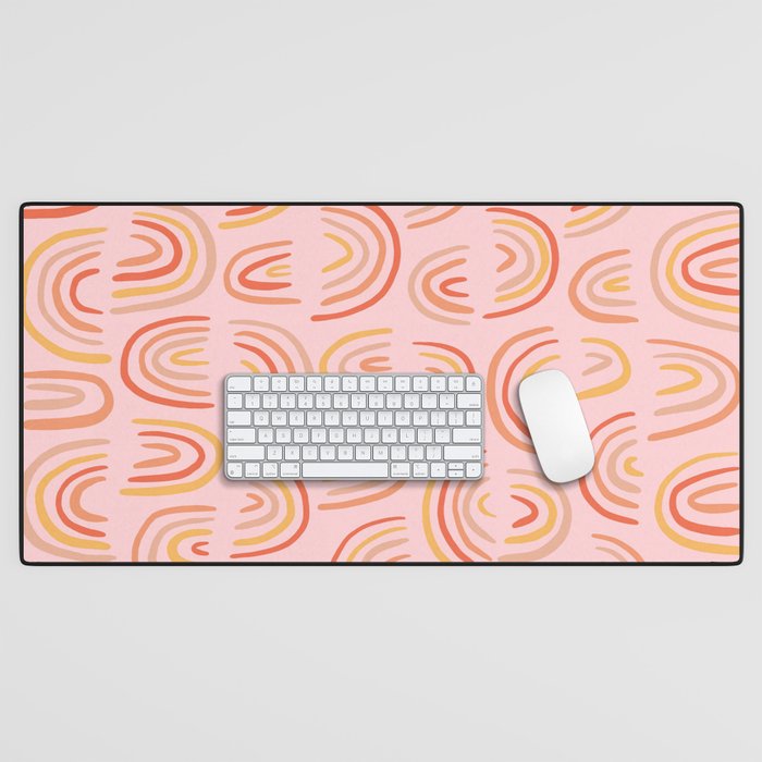 Rainbow Print Desk Mat Gallery Image 1