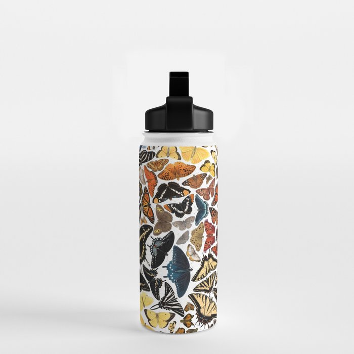 Butterflies of North America Pattern Water Bottle Gallery Image 2
