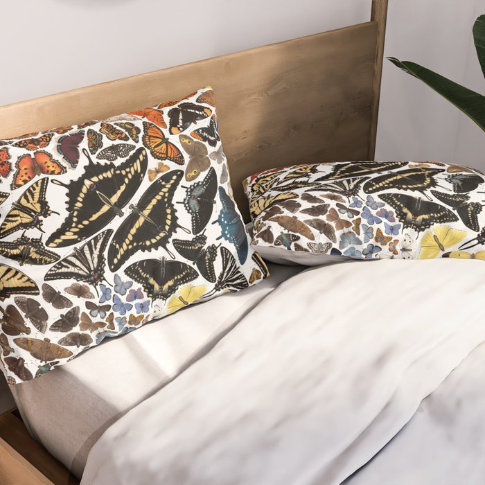 Butterflies of North America Pattern Pillow Sham Gallery Image 2