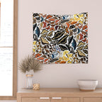 Butterflies of North America Pattern Wall Tapestry Gallery Image 2