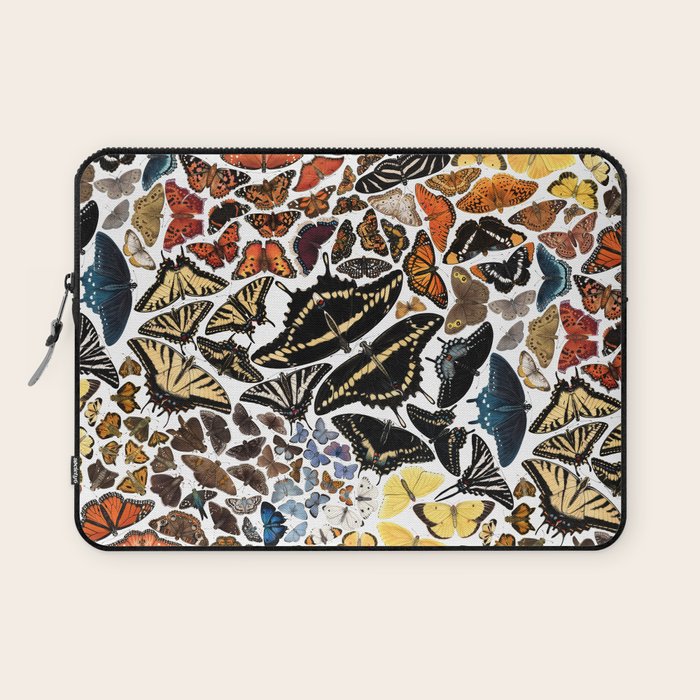 Butterflies of North America Pattern Laptop Sleeve Gallery Image 1