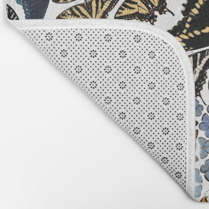 Butterflies of North America Pattern Bath Mat Gallery Image 2