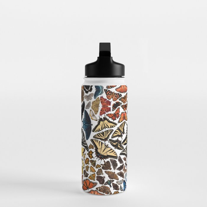 Butterflies of North America Pattern Water Bottle Gallery Image 3