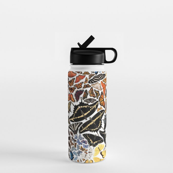 Butterflies of North America Pattern Water Bottle Gallery Image 1