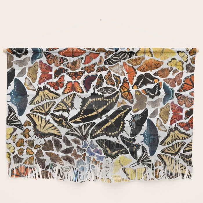 Butterflies of North America Pattern Wall Hanging Gallery Image 1
