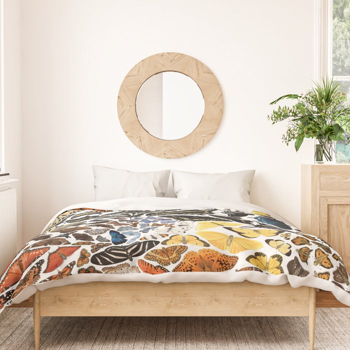 Butterflies of North America Pattern Duvet Cover Gallery Image 3