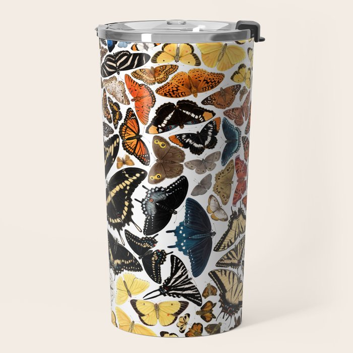 Butterflies of North America Pattern Travel Mug Gallery Image 2
