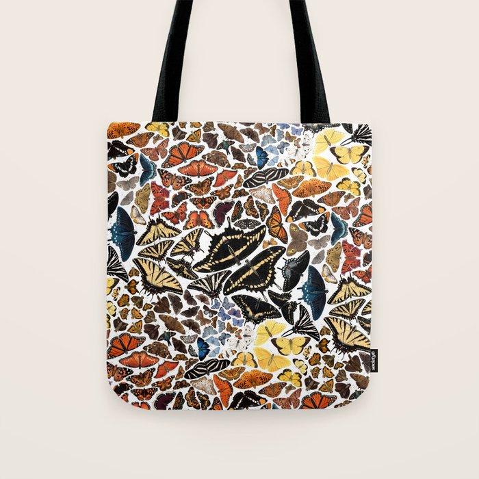Butterflies of North America Pattern Tote Bag Gallery Image 1
