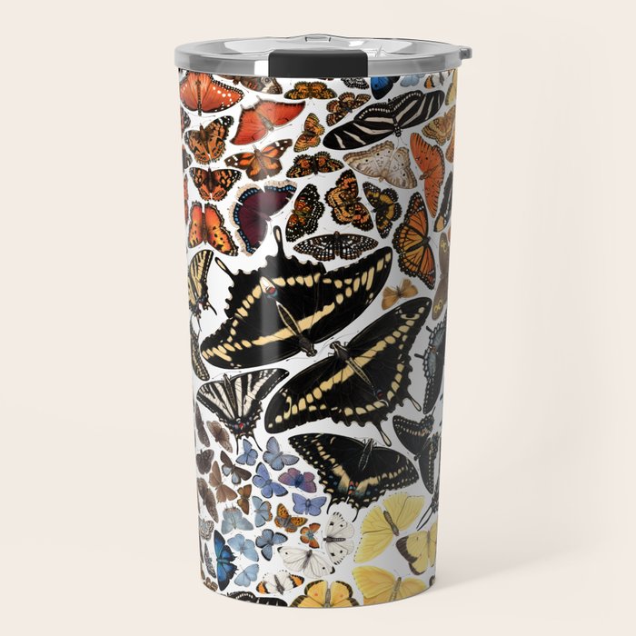 Butterflies of North America Pattern Travel Mug Gallery Image 1