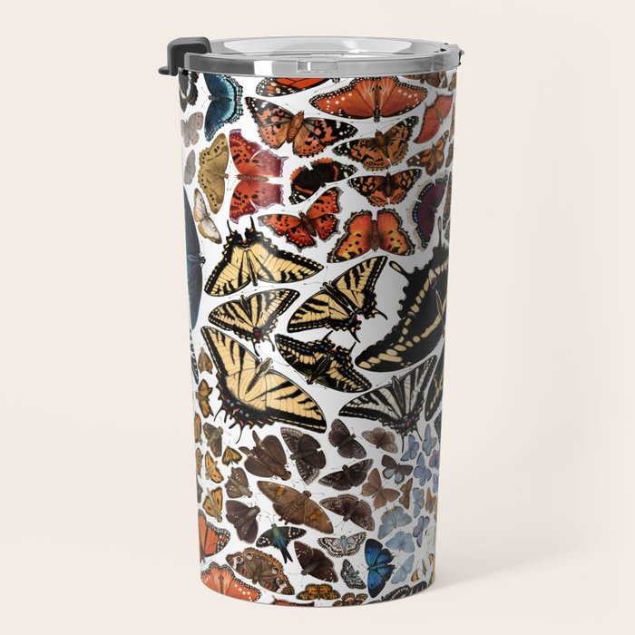 Butterflies of North America Pattern Travel Mug Gallery Image 3