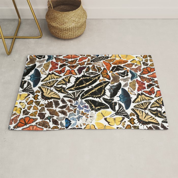 Butterflies of North America Pattern Rug Gallery Image 1
