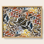 Butterflies of North America Pattern Serving Tray Gallery Image 1