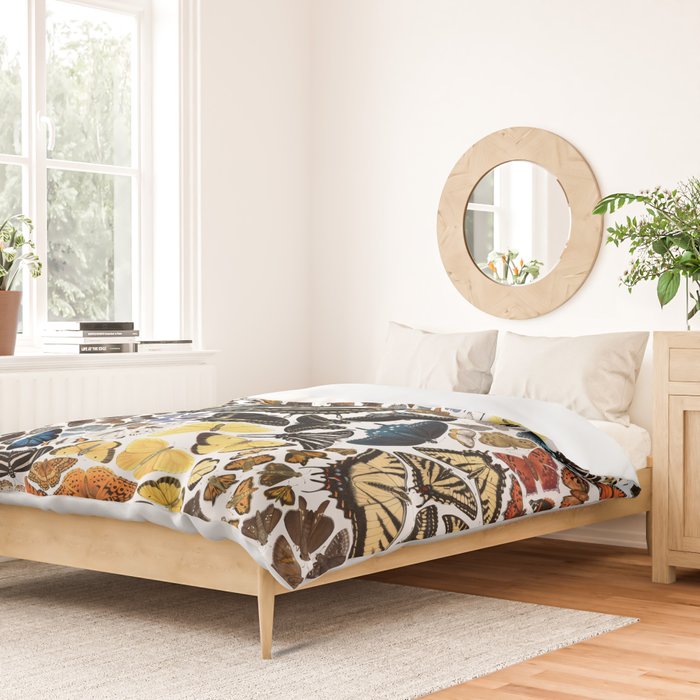 Butterflies of North America Pattern Duvet Cover Gallery Image 2