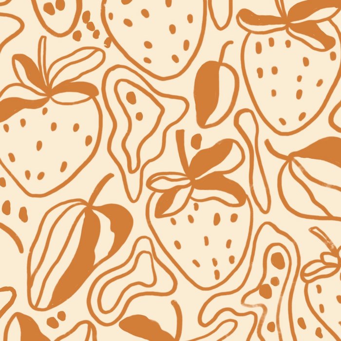 Retro strawberries Coffee Mug Gallery Image 2