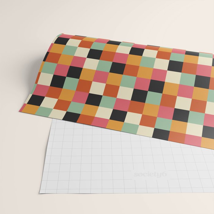 Bold Colorful Checks Pattern - Small XVIII Wrapping Paper Gallery Image 2