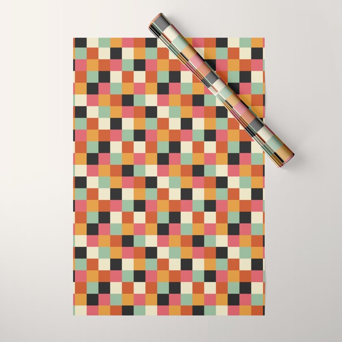 Bold Colorful Checks Pattern - Small XVIII Wrapping Paper Gallery Image 1