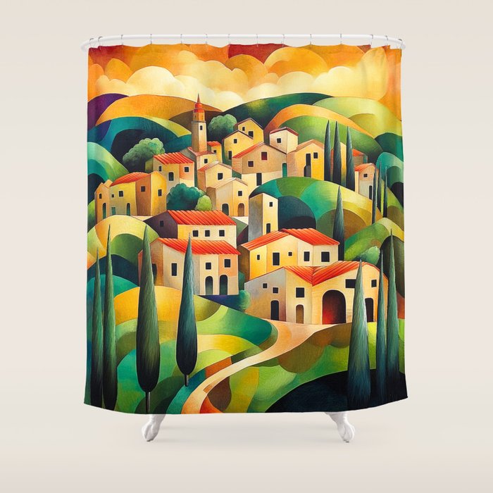 Eternal Tuscany Shower Curtain Gallery Image 1