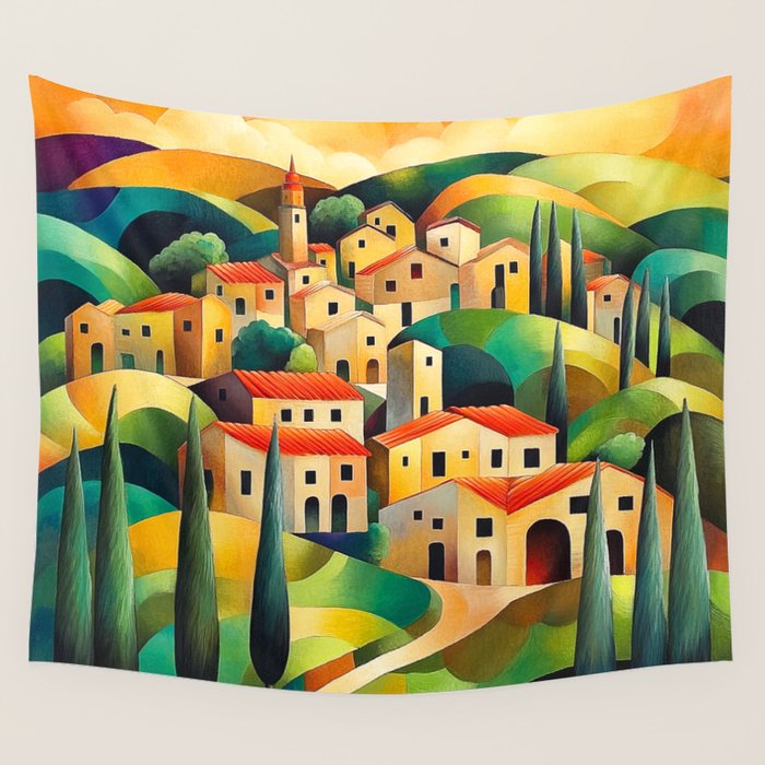 Eternal Tuscany Wall Tapestry Gallery Image 4