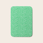 Colorful abstract fun line doodle art pattern Bath Mat Gallery Image 1