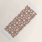 Mid Century Modern Geometric 04 Mocha Mousse Yoga Mat Gallery Image 1