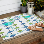 Mid-Century Modern Atomic Art Cocktails 1.0 Outdoor Rug Gallery Image 2