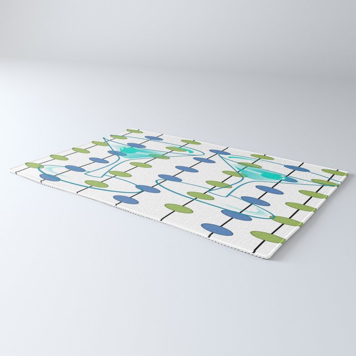 Mid-Century Modern Atomic Art Cocktails 1.0 Rug Gallery Image 3