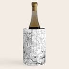 Oklahoma City White Map Wine Chiller Gallery Image 3