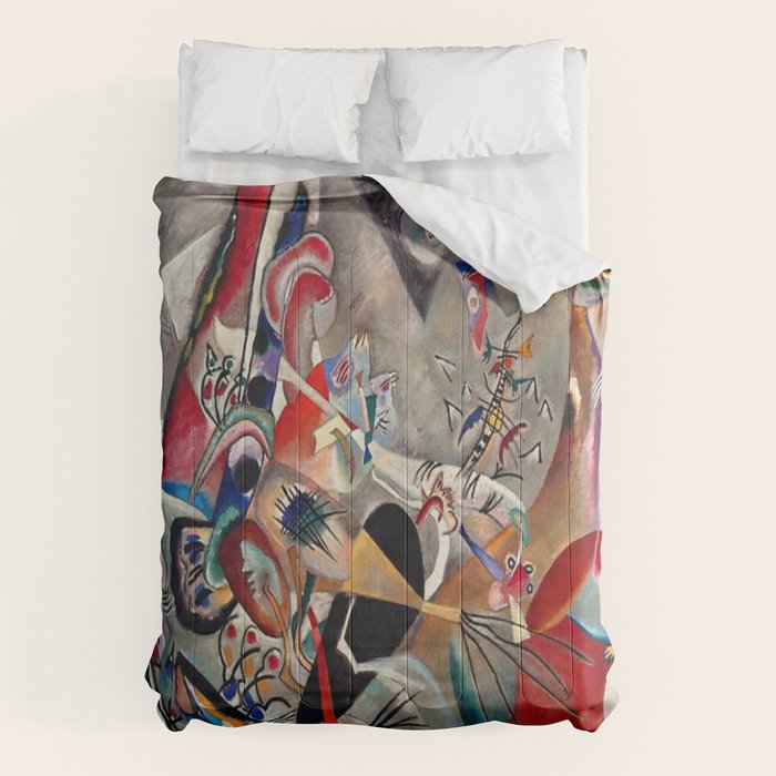 Wassily Kandinsky In the Grey, 1919  Comforter Gallery Image 6