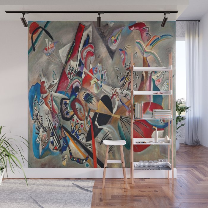 Wassily Kandinsky In the Grey, 1919  Wall Mural Gallery Image 1