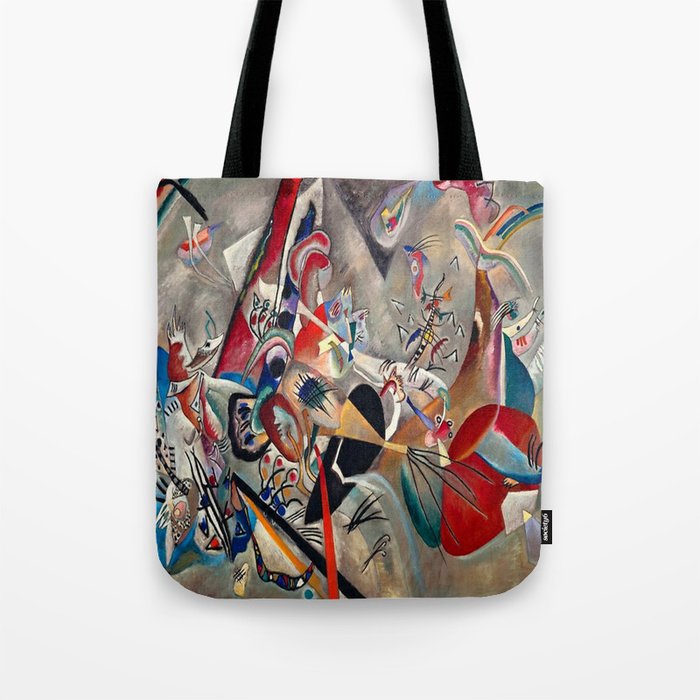 Wassily Kandinsky In the Grey, 1919  Tote Bag Gallery Image 1