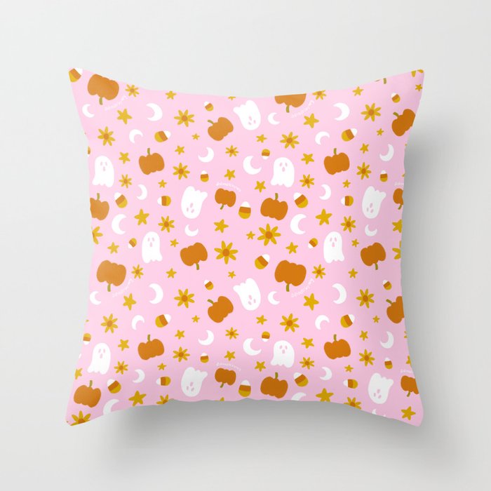 Is It Fall Yet in Pink Throw Pillow Gallery Image 6