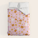 Is It Fall Yet in Pink Duvet Cover Gallery Image 6