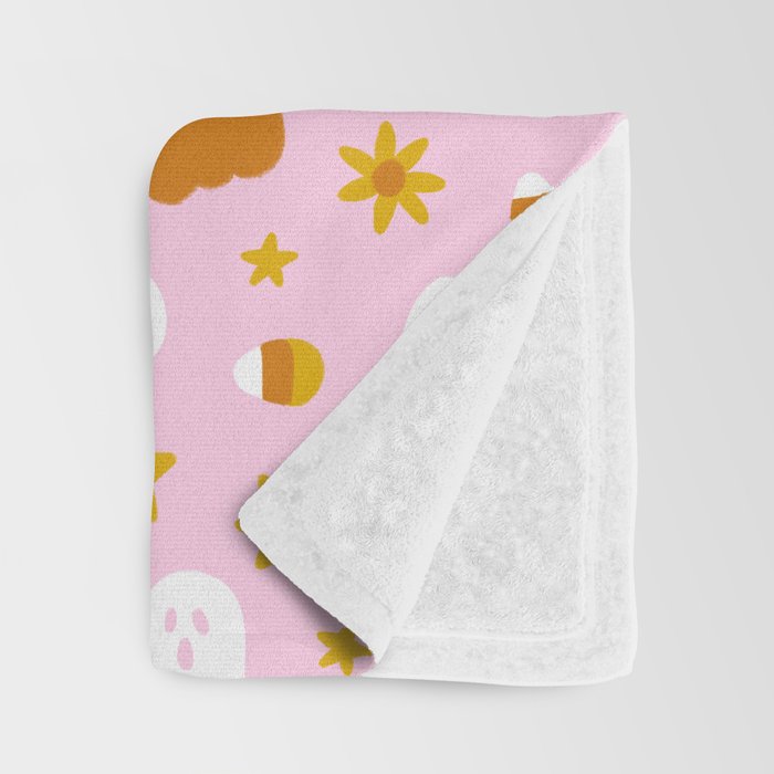 Is It Fall Yet in Pink Throw Blanket Gallery Image 3