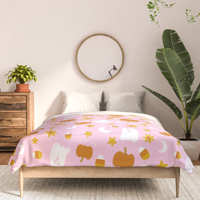 Is It Fall Yet in Pink Comforter Gallery Image 3