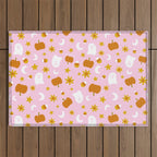 Is It Fall Yet in Pink Outdoor Rug Gallery Image 1