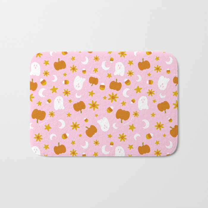 Is It Fall Yet in Pink Bath Mat Gallery Image 1