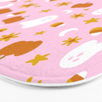 Is It Fall Yet in Pink Bath Mat Gallery Image 3