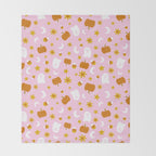 Is It Fall Yet in Pink Throw Blanket Gallery Image 2