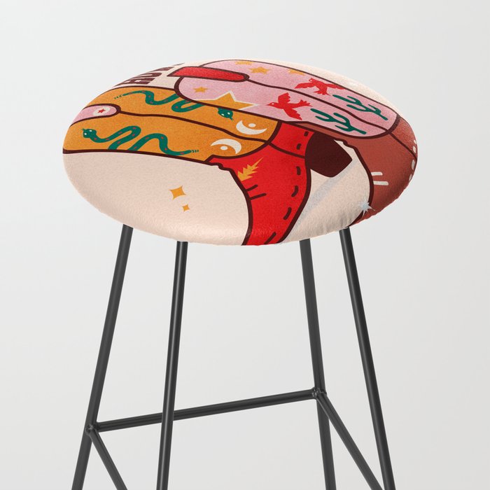 Howdy! Cowboy Boots Stool Gallery Image 2